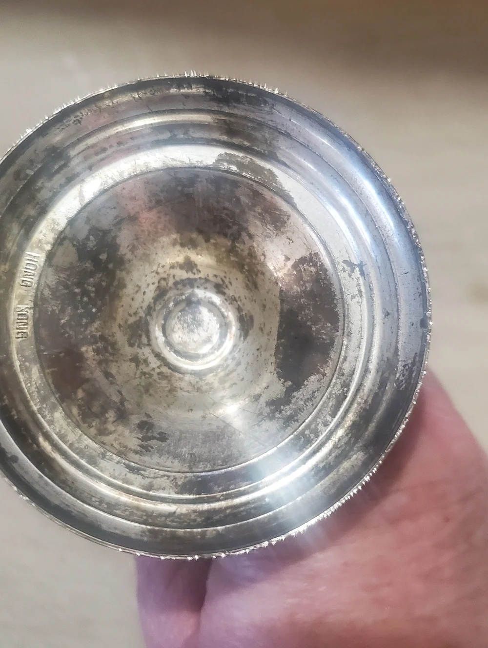 VINTAGE SILVERPLATED MINI CANDELBRA MADE IN HONG KONG. 1970S. VICTORIAN